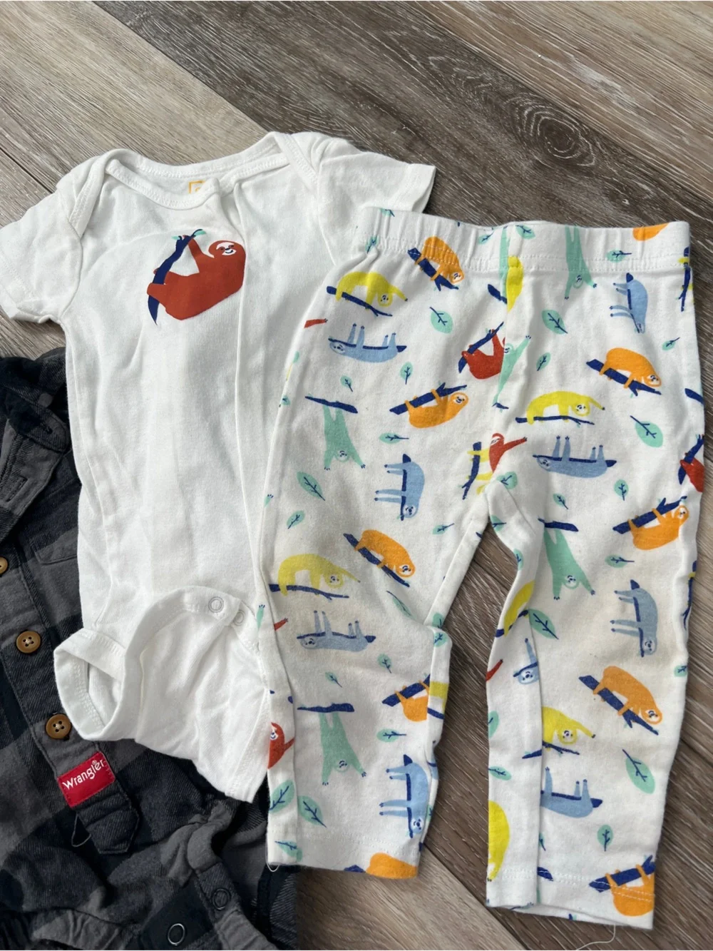 Bundle baby boy long sleeve polo bodysuit romper pjs